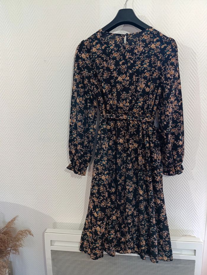 Robe longue noir à motifs taille M - photo numéro 6