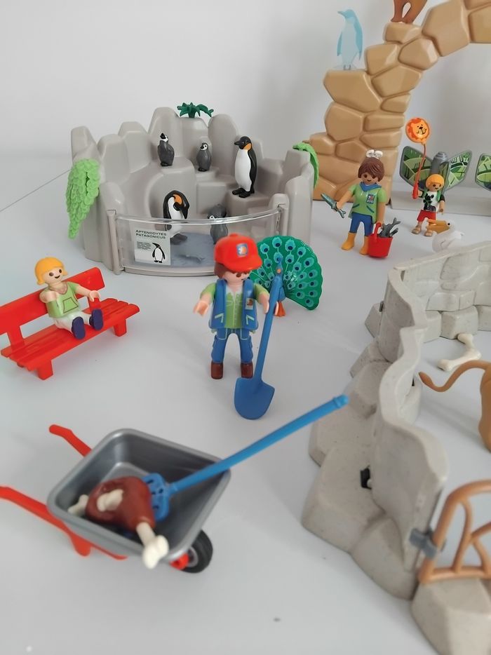 PLAYMOBIL Zoo Animaux Enclos Lions Pingouins Bonhommes 🦁 - photo numéro 5