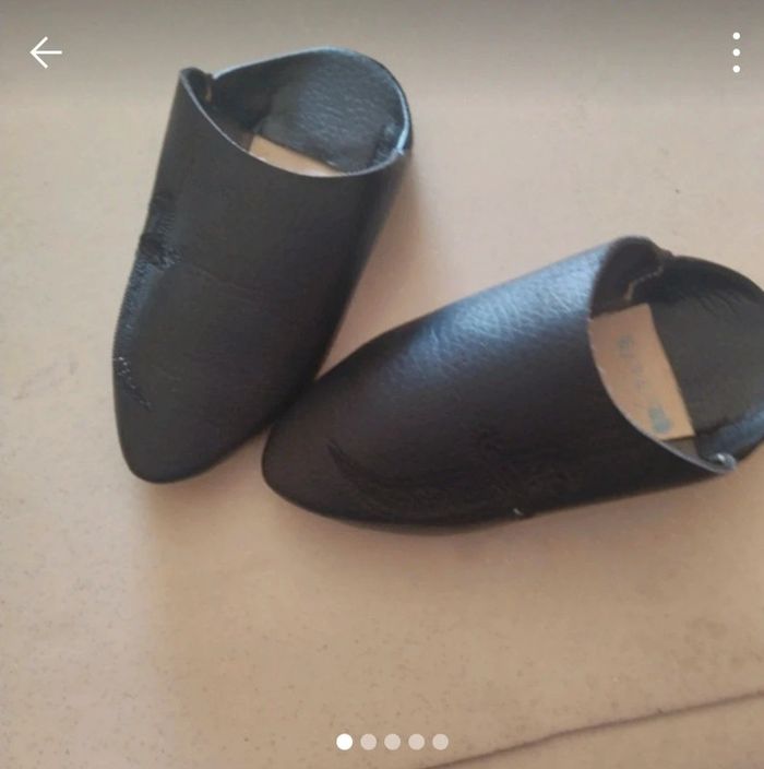 Babouches noires bébé garçon taille 24