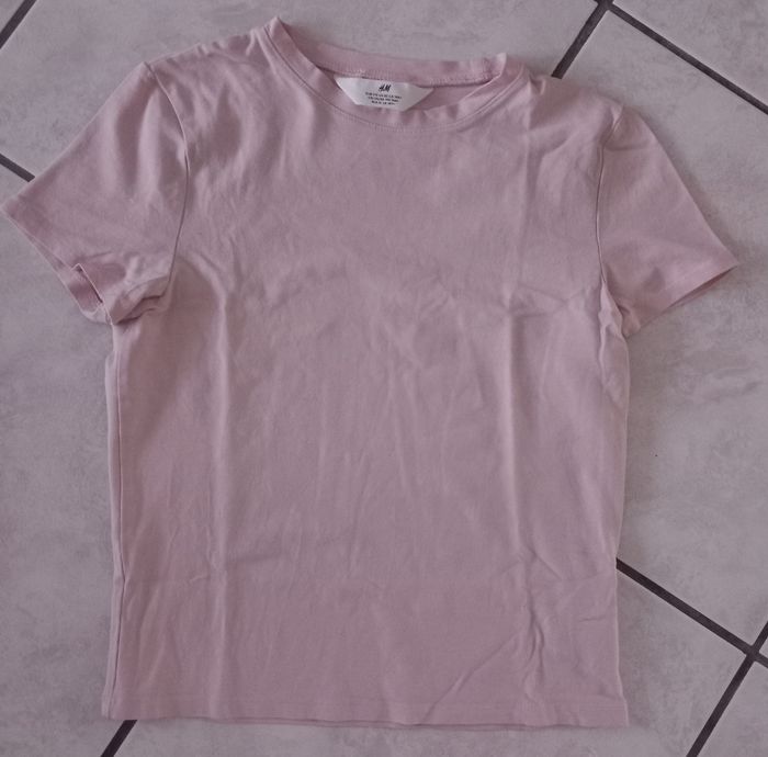 Tee-shirt fille rose H&M taille 14 ans