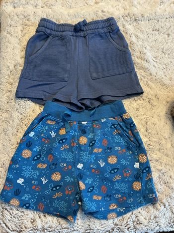 2 shorts bébé 18 mois