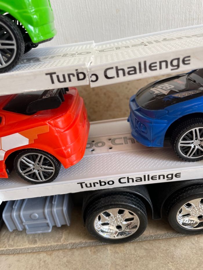 Camion transporteur + 4 voitures - photo numéro 4