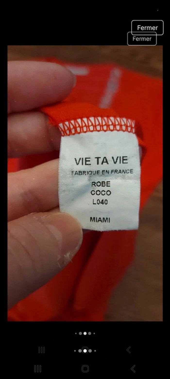 Jolie Robe Vie ta Vie taille 1 rouge (fr 36) - photo numéro 7