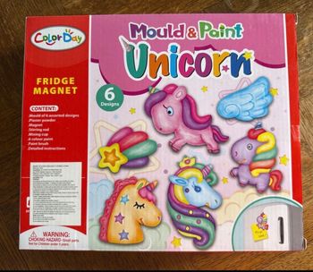 Fabrique magnets licornes en plâtre DIY