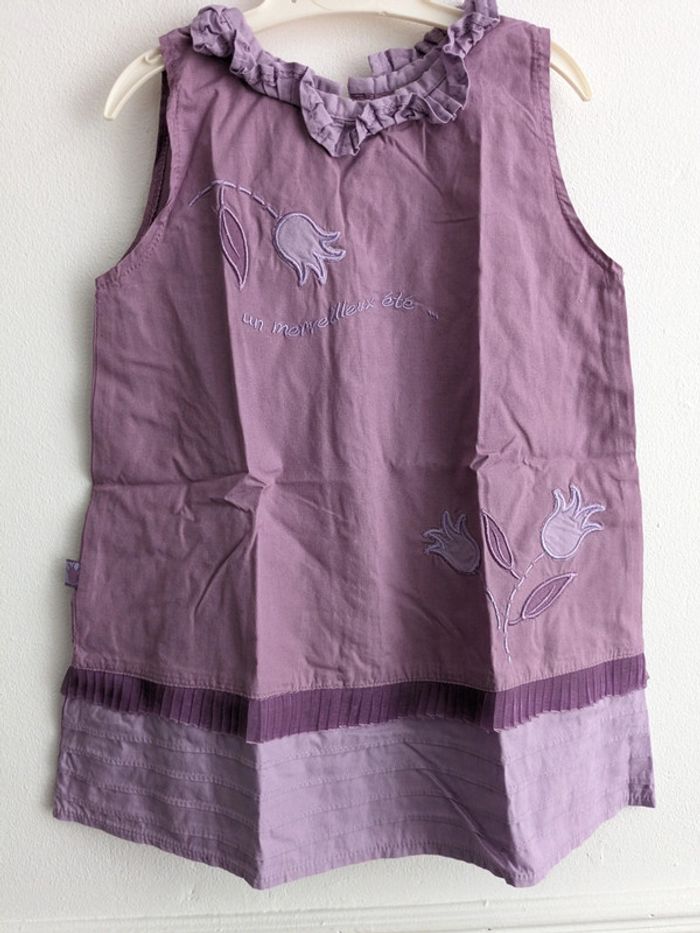 Robe et chapeau été violets 18 mois - photo numéro 2