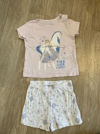 Pyjama short la reine des neiges 2