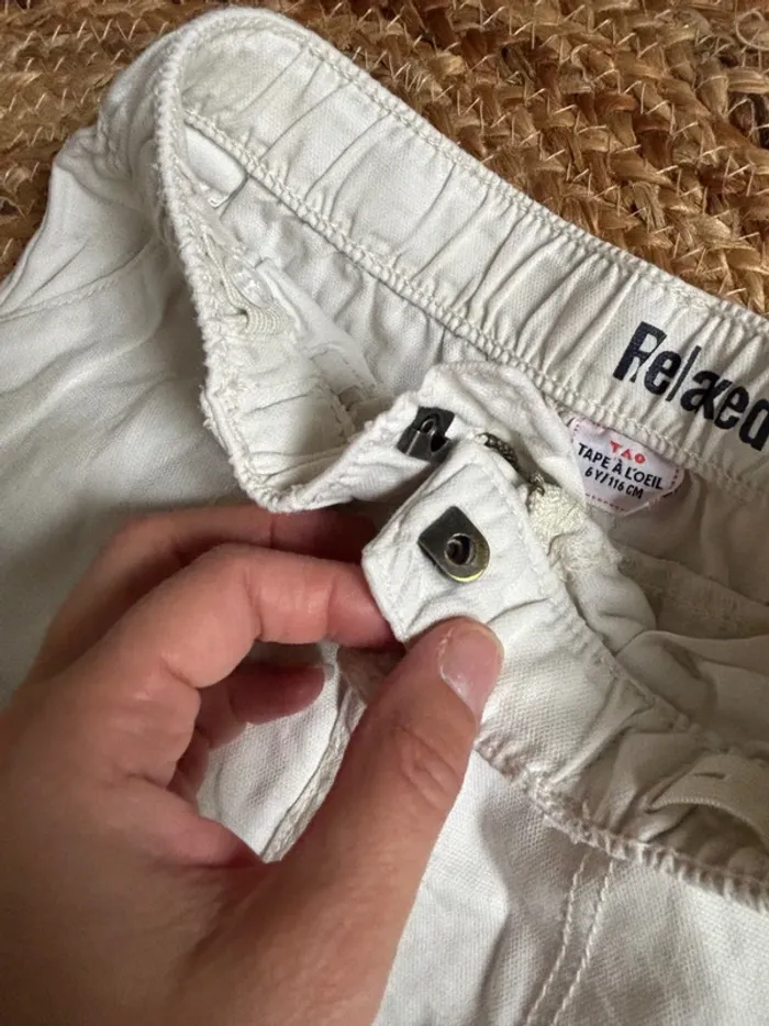 Pantalon blanc TAO 6 ans relaxed tbe - photo numéro 5