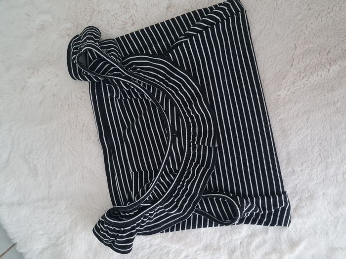 Top Monoprix rayé noir et blanc - photo numéro 4