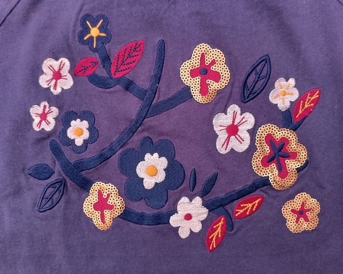 Beau tee shirt à fleurs - photo numéro 2