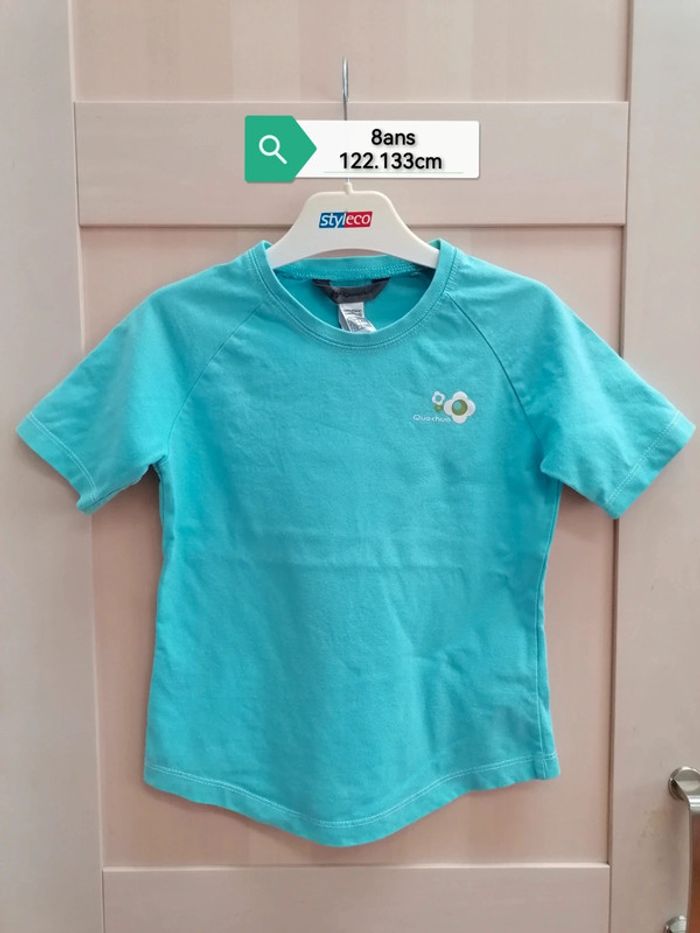 Tee-shirt bleu Quechua 8ans 122.133cm