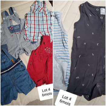 Lot 6 pièces garçon 6 mois