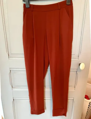 Pantalon fluide léger bordeaux Primark 36