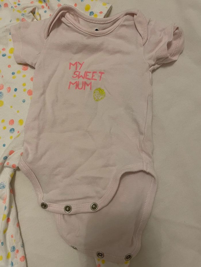 Ensemble pyjama fin 1 mois grain de blé - photo numéro 2