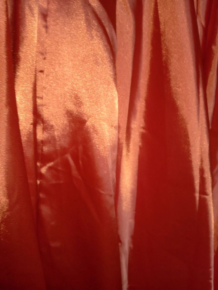 Jupe soleil danse orientale satin orange - photo numéro 4