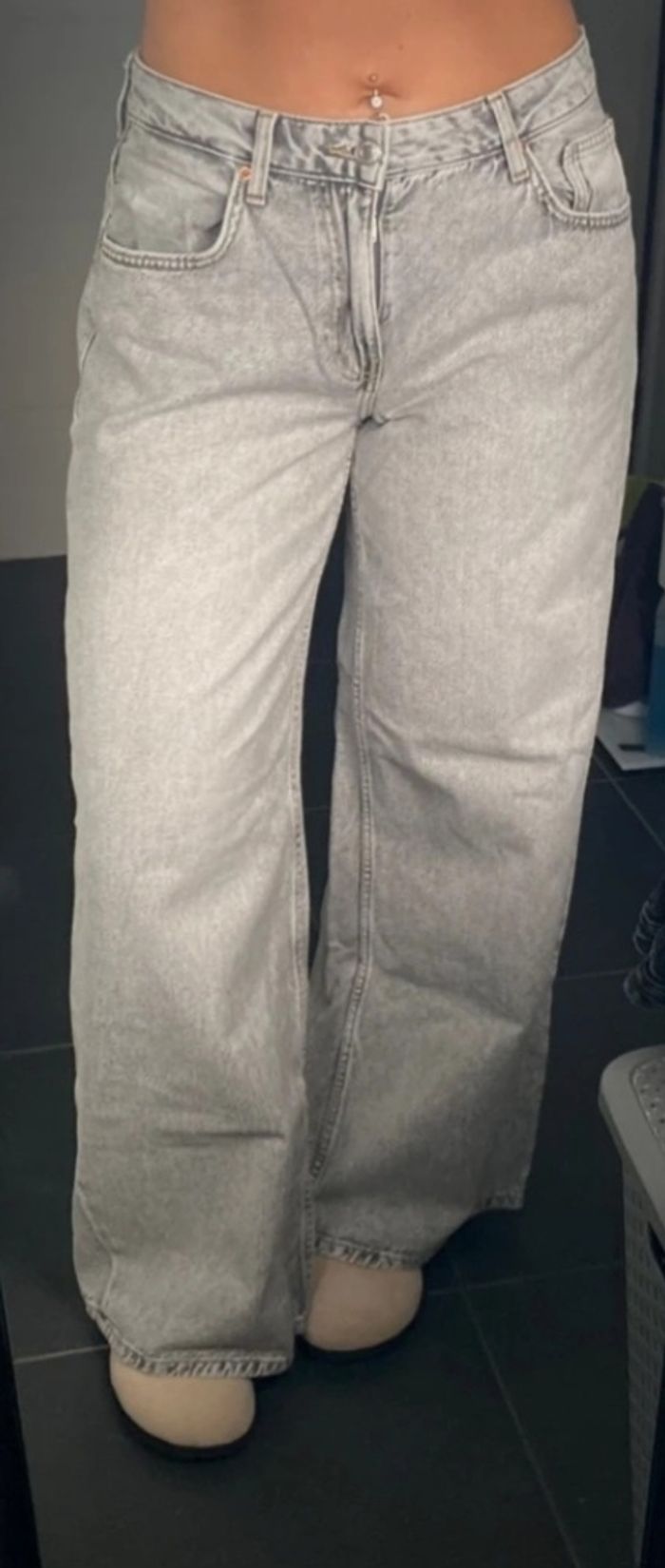 Jeans large bershka