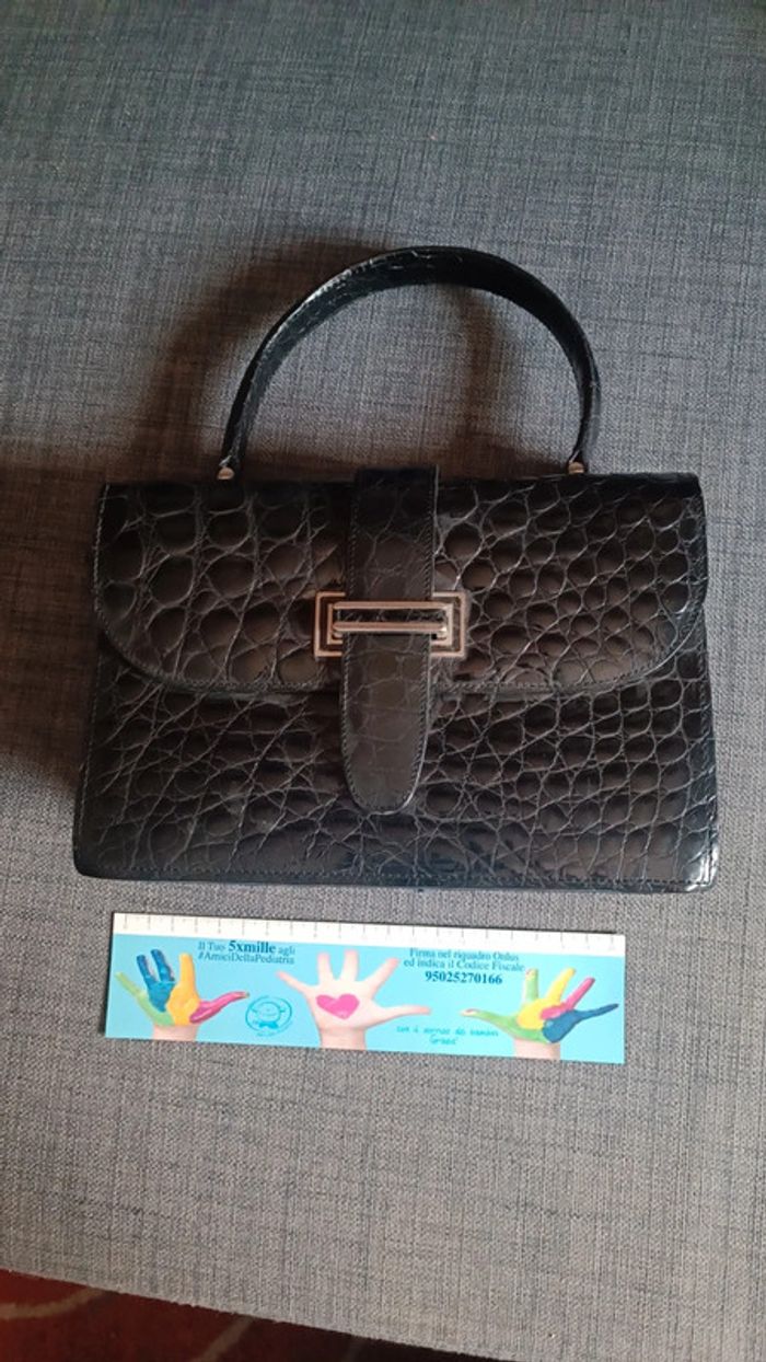 Borsa vintage nera Pirovano - photo numéro 3