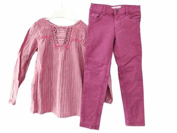 5 ans fille ensemble blouse tunique Orchestra et pantalon slim skinny Kiabi