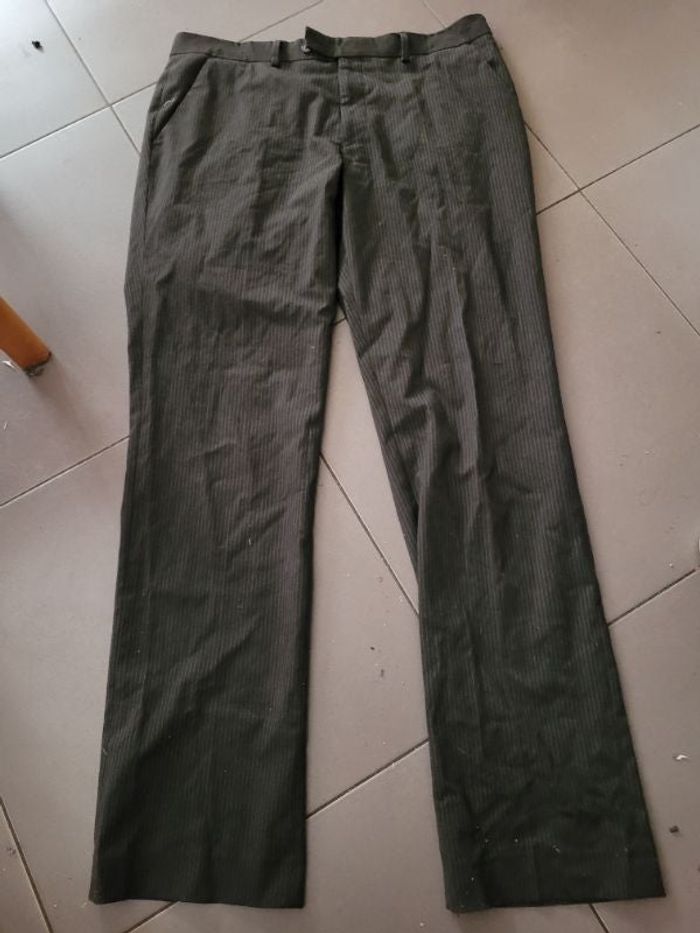 Pantalon rayé taille 42
