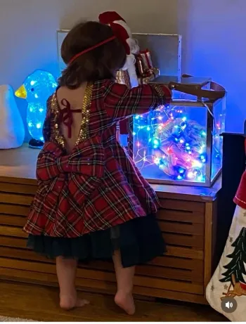 18-24 mois - Robe Noel dos nu