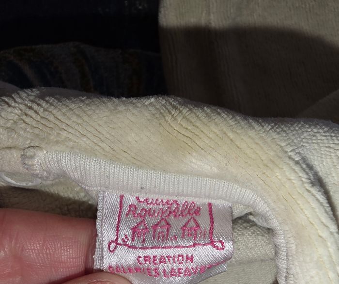 Pyjama velours une pièce creme 24 mois - photo numéro 5
