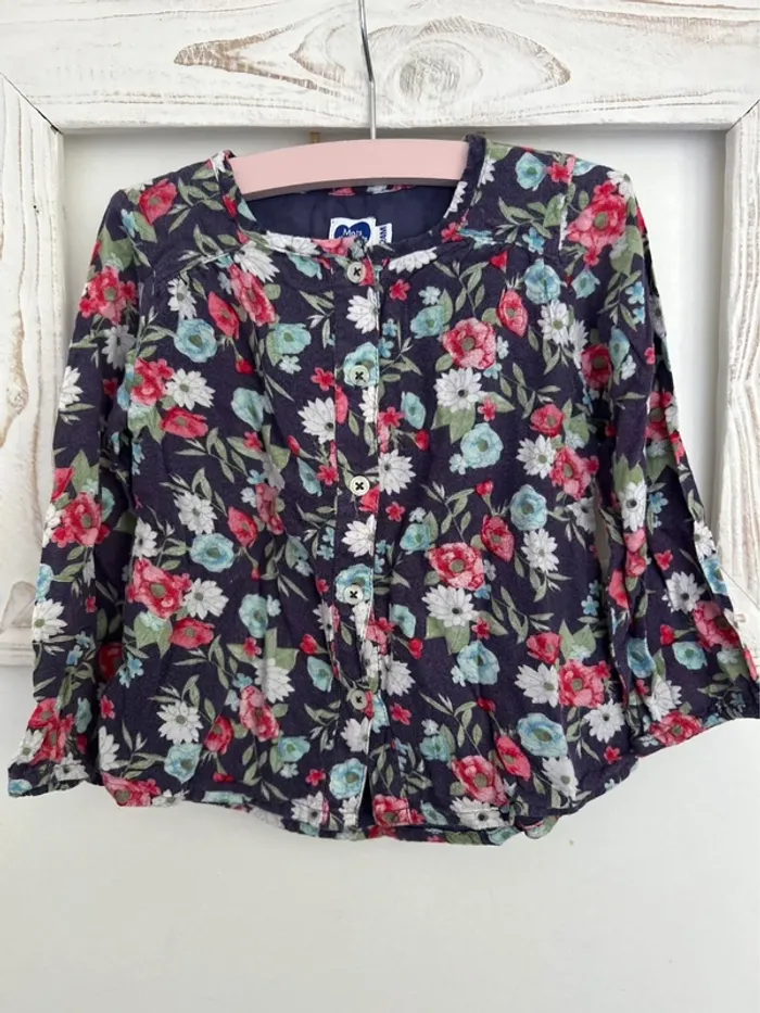 Chemise fleurie taille 24 mois