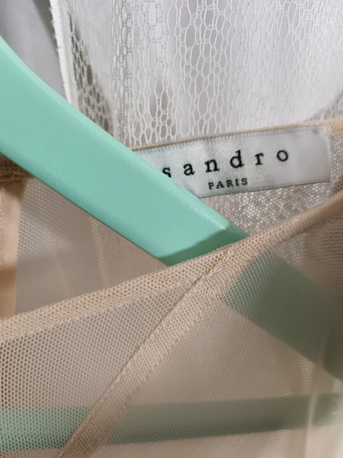 Top poudre peplum | Sandro | t. 3 - photo numéro 7