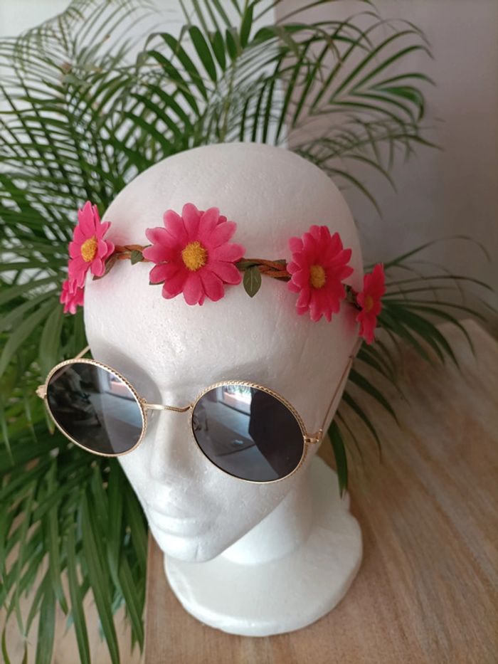 Lot de 7 bandeaux cheveux élastiques Fleurs - photo numéro 5