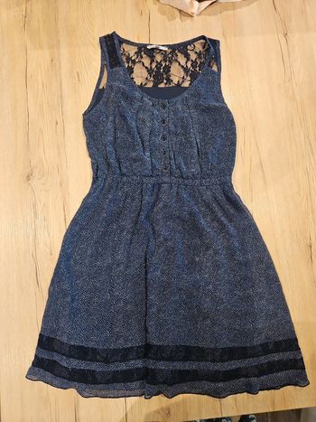 Robe évasée bleu marine