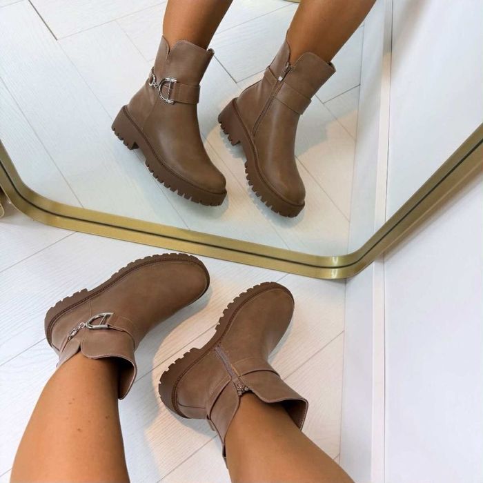 Bottines marrons neuves T38 - photo numéro 2