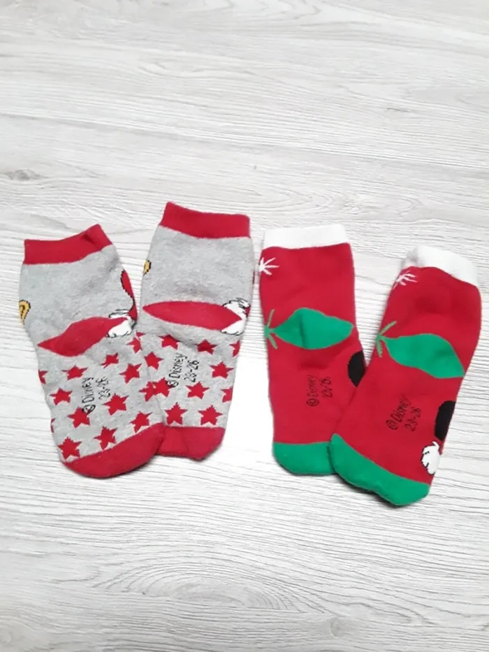 Chaussettes Donald et Mickey noël épaisse 23/26 - photo numéro 2