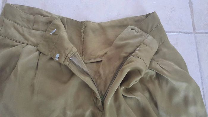 Pantalon vert satiné - photo numéro 8