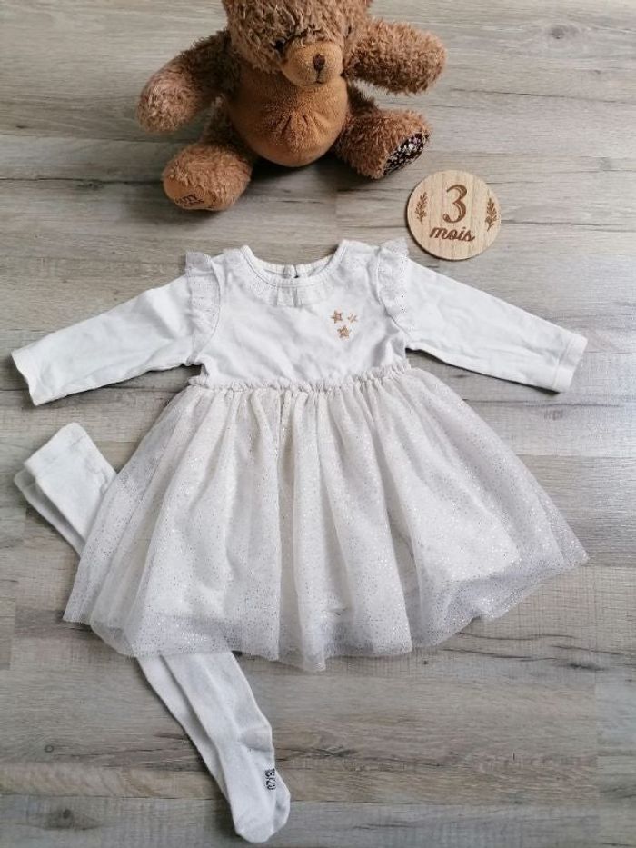 Robe cérémonie 3 mois fille