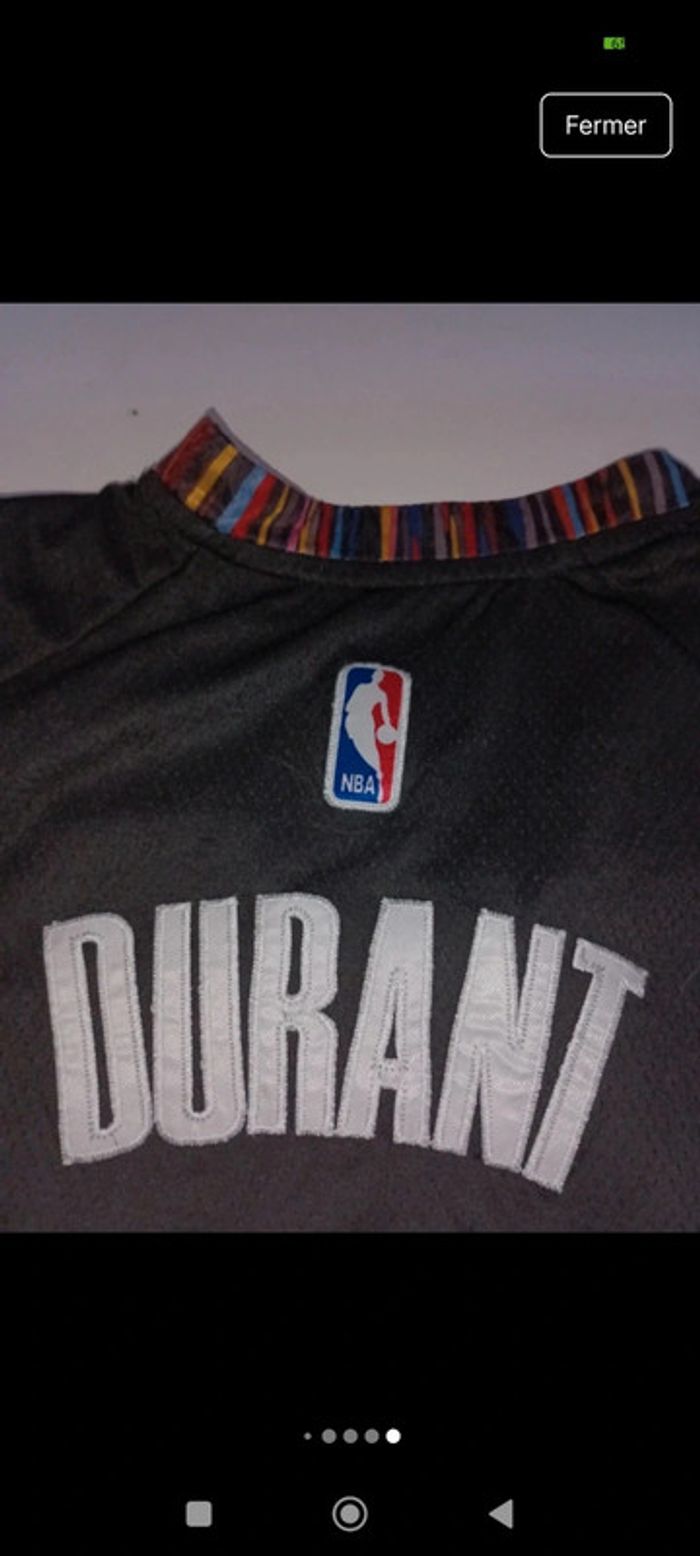 Tee shirt débardeur sport homme basketball NBA Nike siglé Durant numéro 7 taille XL - photo numéro 7