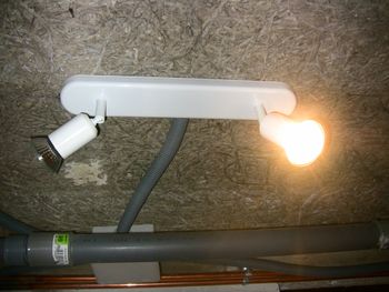 barre de 2 spots blanche