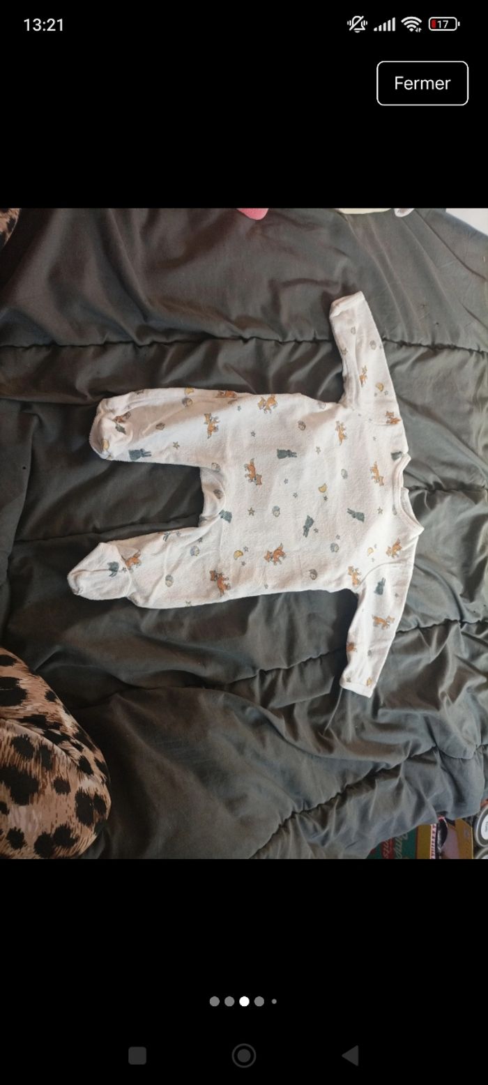 Lot de pyjama bébé fille taille 3 mois - photo numéro 3