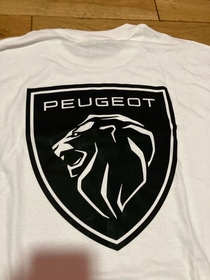 T shirt Peugeot taille M blanc - photo numéro 2