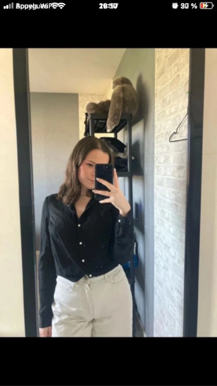 Chemise fluide noire