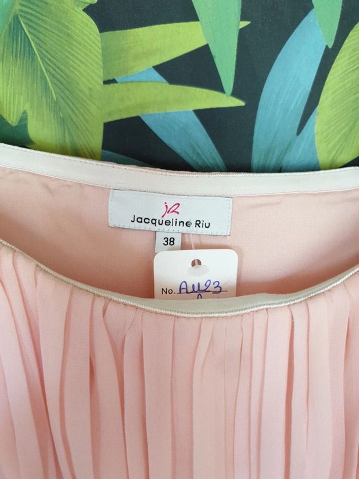 Robe bustier cocktail, soirée rose strass - photo numéro 3