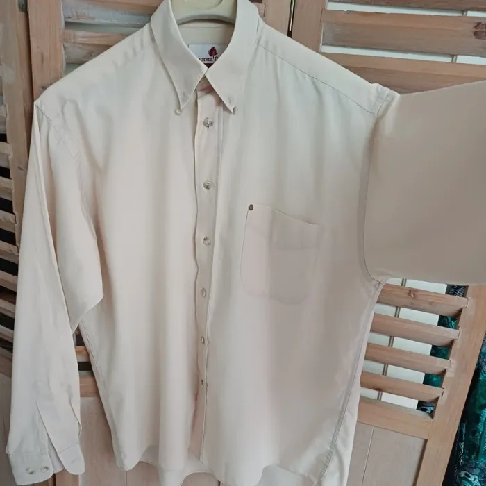 Chemise Homme taille L/XLbeige Laurent Cerrer - photo numéro 5