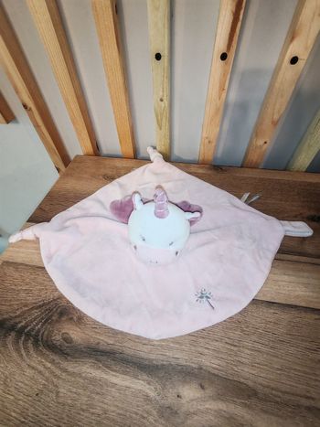 Doudou licorne gipsy rose et violette