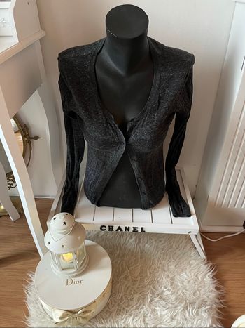 Gilet gris foncé Kaporal T.S TBE 🩶