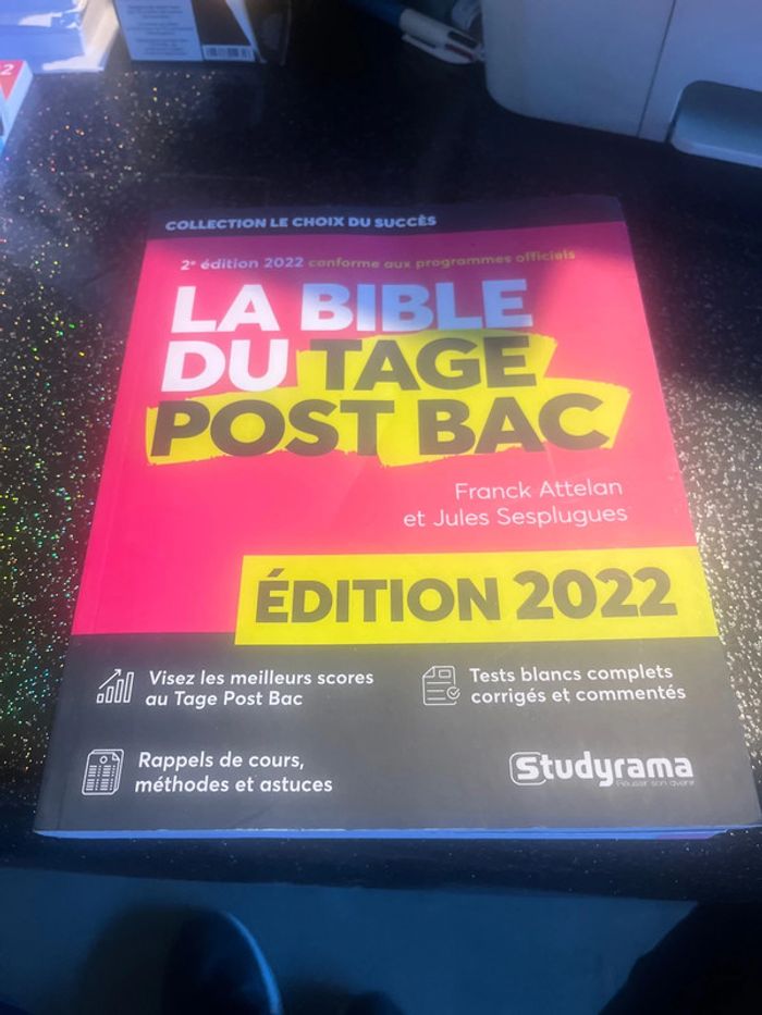 Lot de livre de la bible du Tage post bac