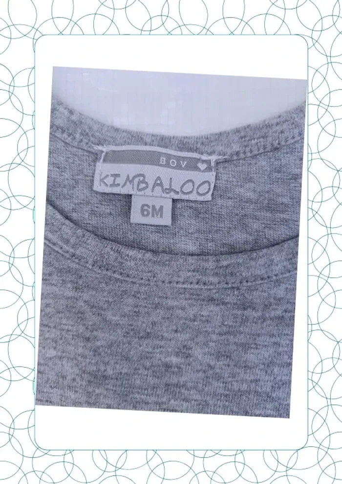 Tee shirt sans manche 6 mois Kimbaloo - photo numéro 2