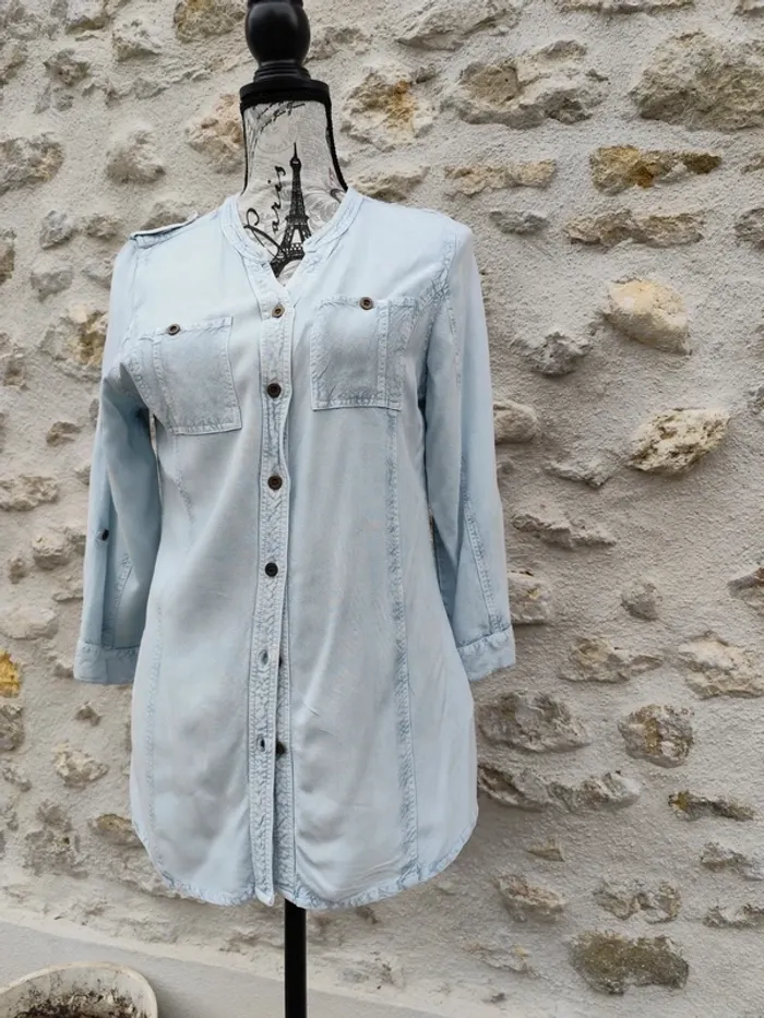 Chemise femme façon jeans Zamba taille 42 - photo numéro 3