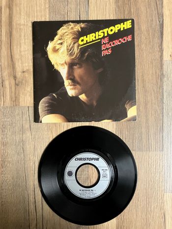 Vinyle 45 tours-Christophe-Ne raccroche pas