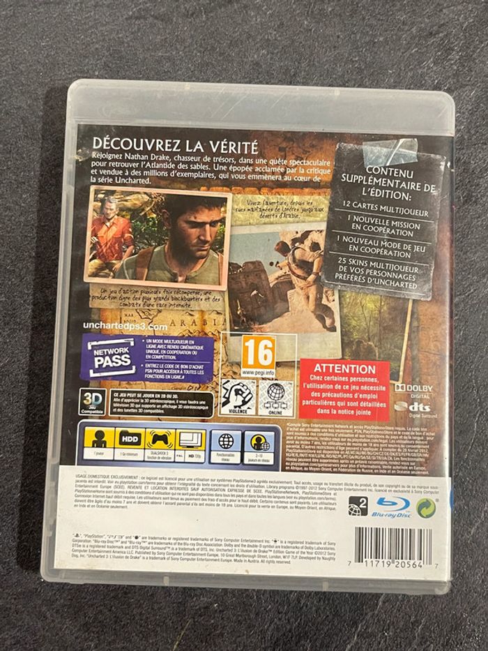 Jeux vidéos PS3 Uncharted 3 L'illusion De Drake - photo numéro 2