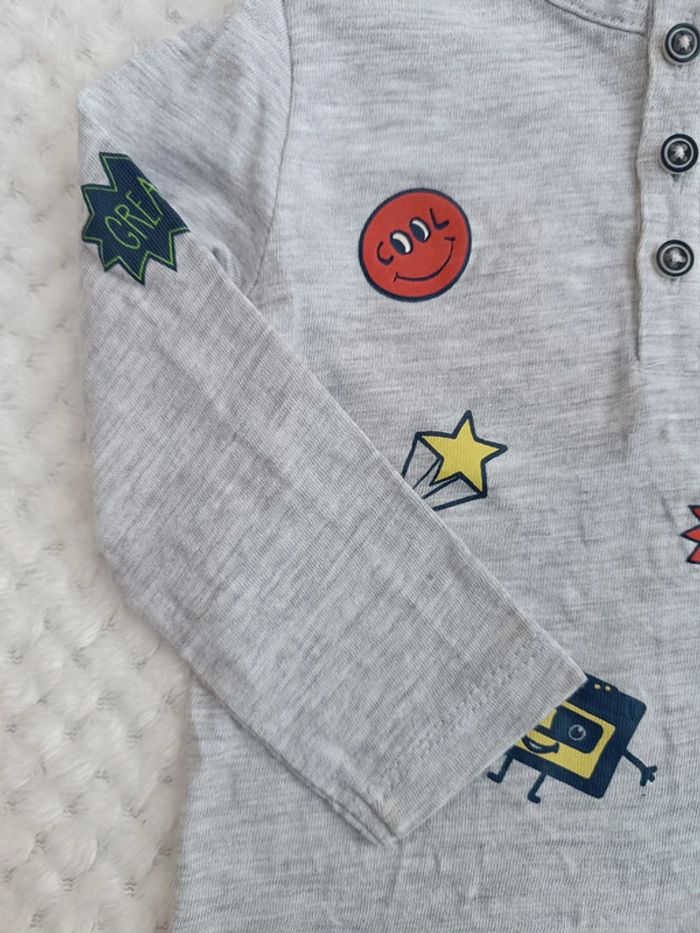 🔸 T-shirts Manches Longues Fun - Kiabi 6 Mois🔸 - photo numéro 5