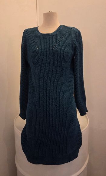 Robe pull Cache Cache bleu canard scintillant  – taille 36 – maille chaude – comme neuve