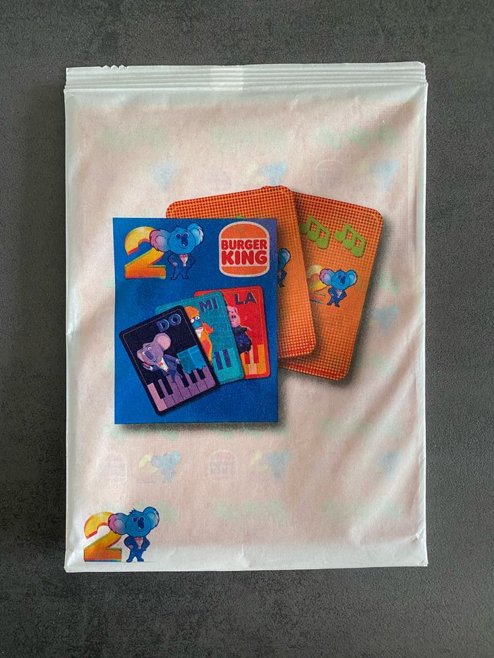 Jeu de cartes Tous en Scène 2 Burger King