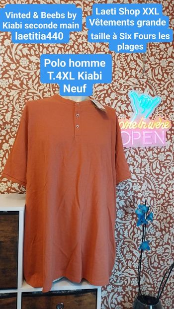 Polo homme T.4XL Kiabi